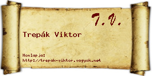 Trepák Viktor névjegykártya
